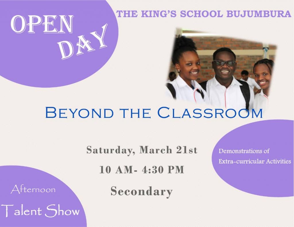 Open Day March 21st 2020